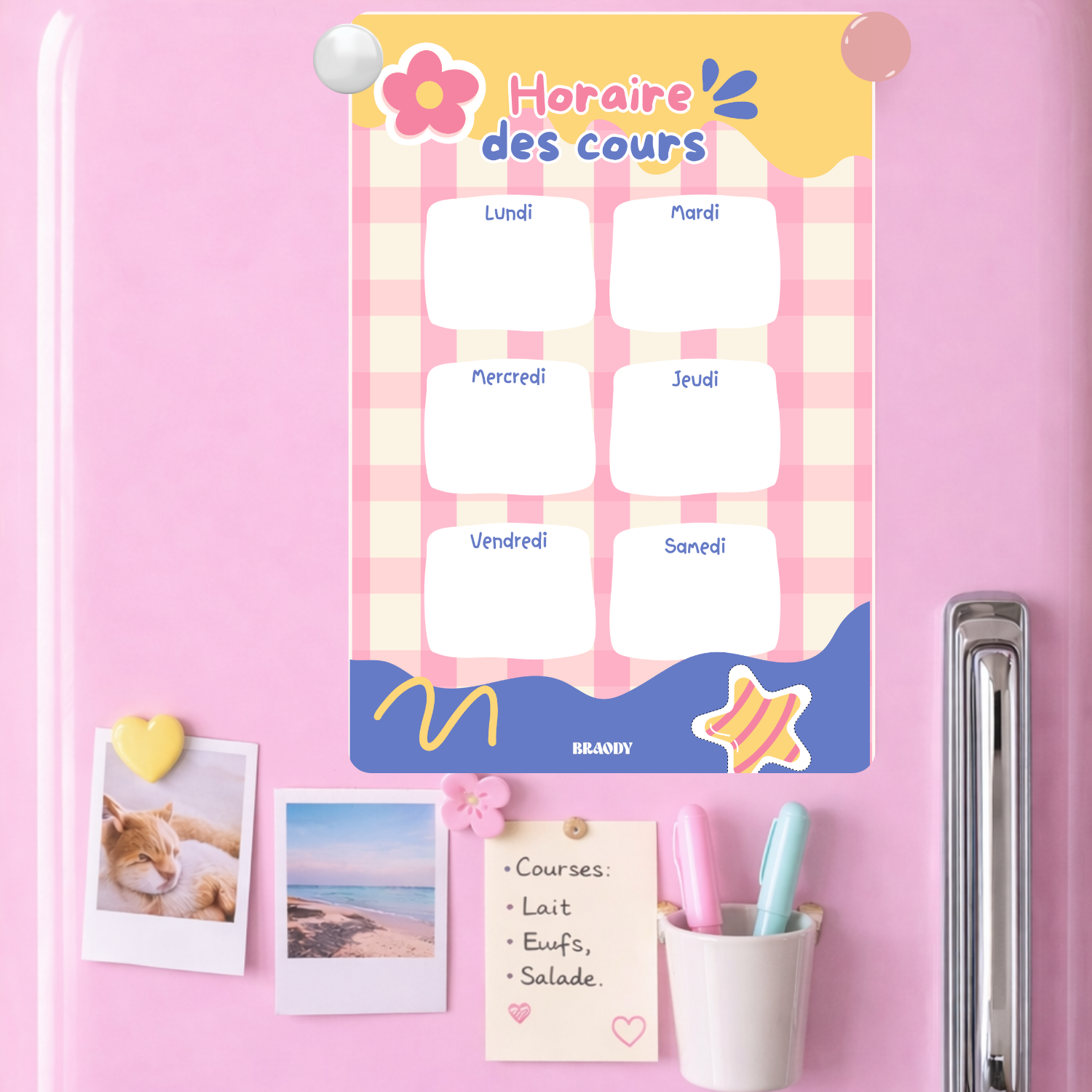 PLANNER - HORAIRE DES COURS