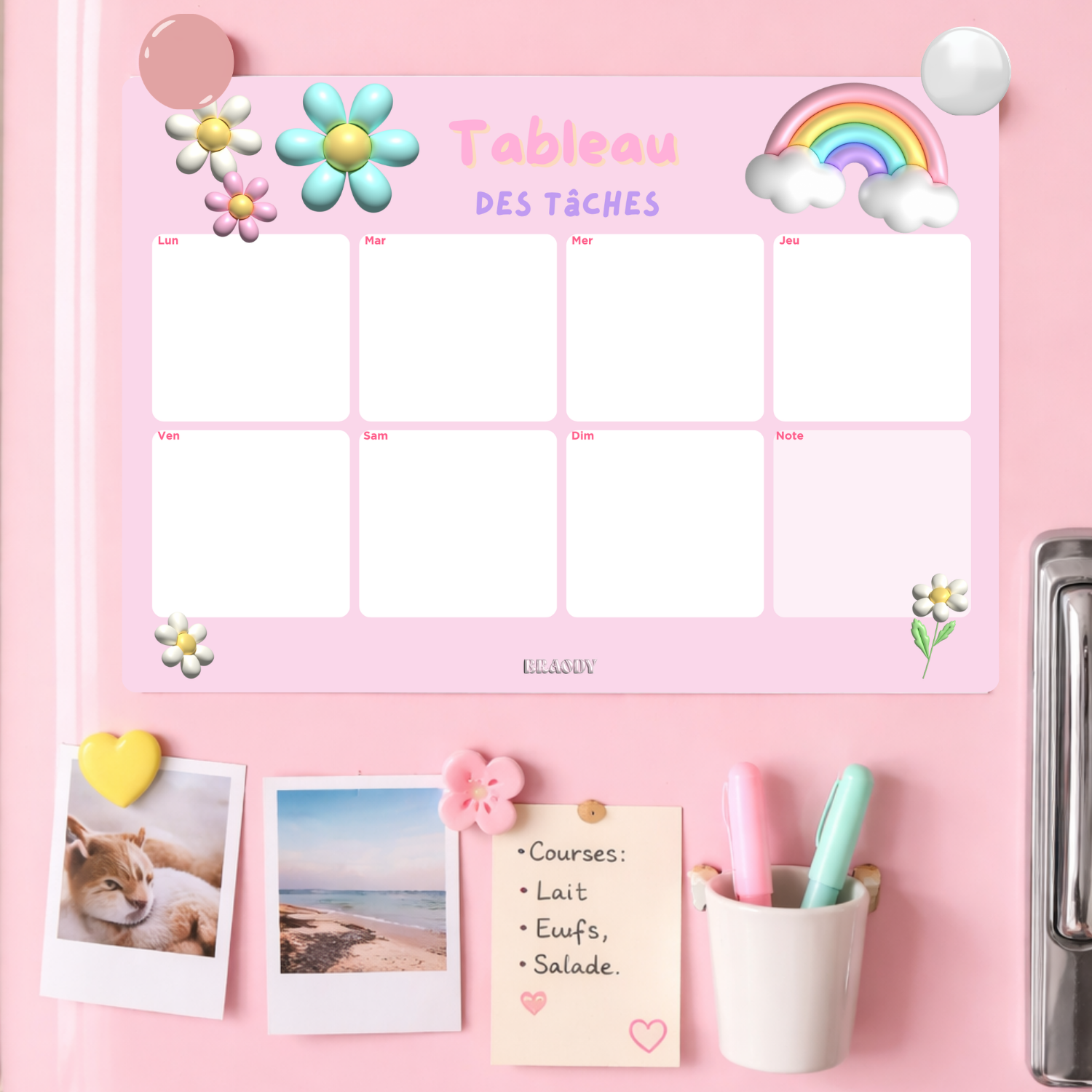 PLANNER - Tableau des taches