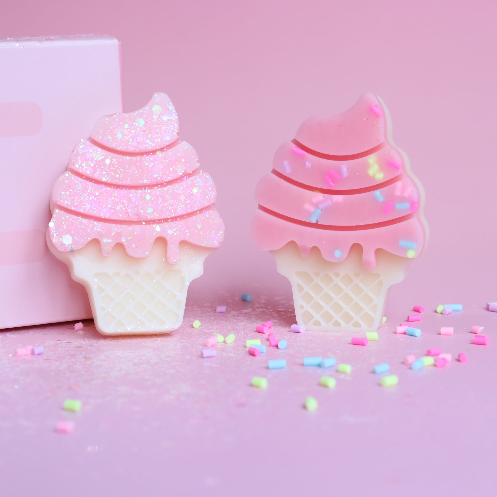 FONDANT GLACE | BUBBLE GUM FRAISE & BARBE À PAPA