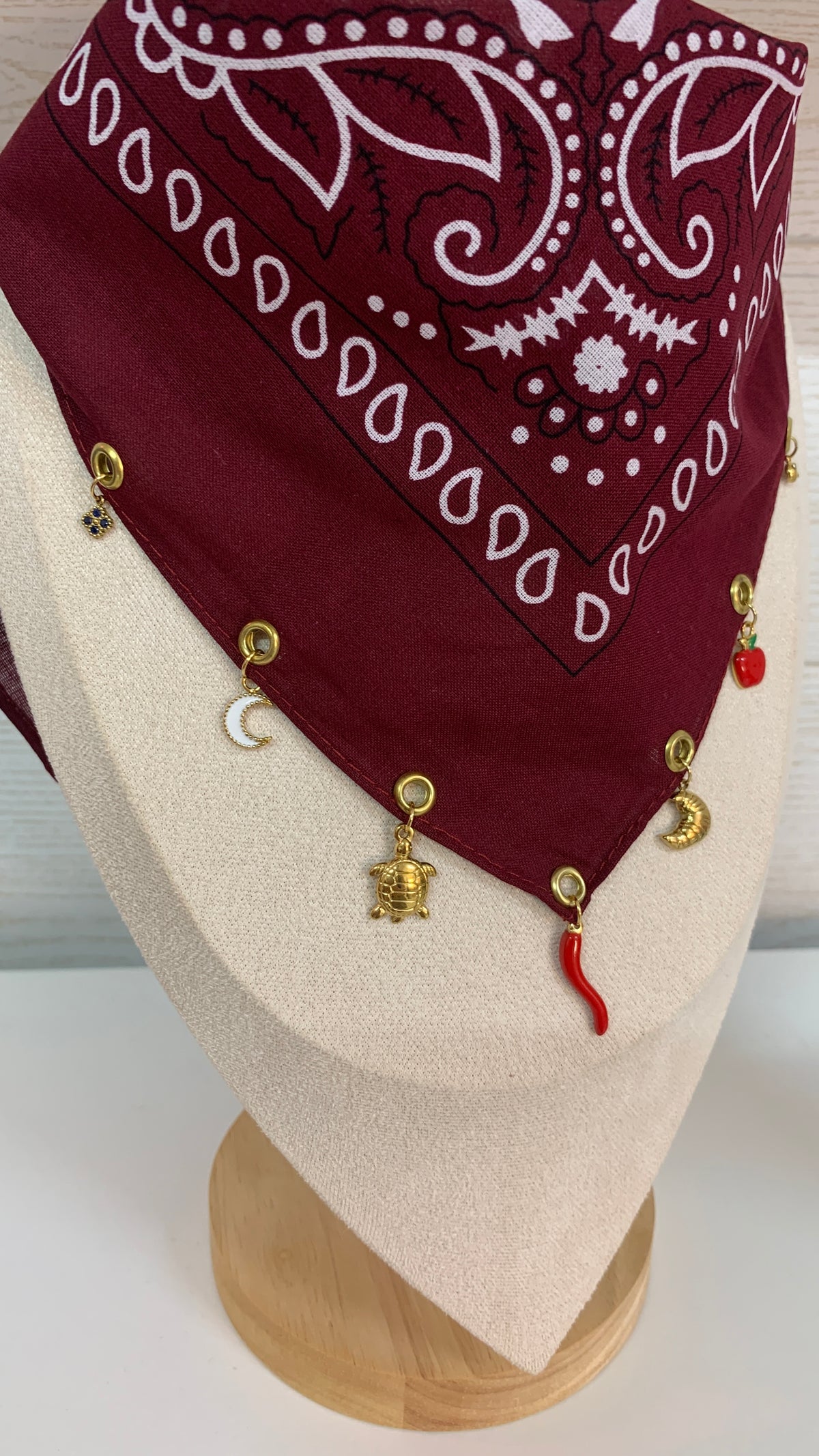 Bandana bordeaux