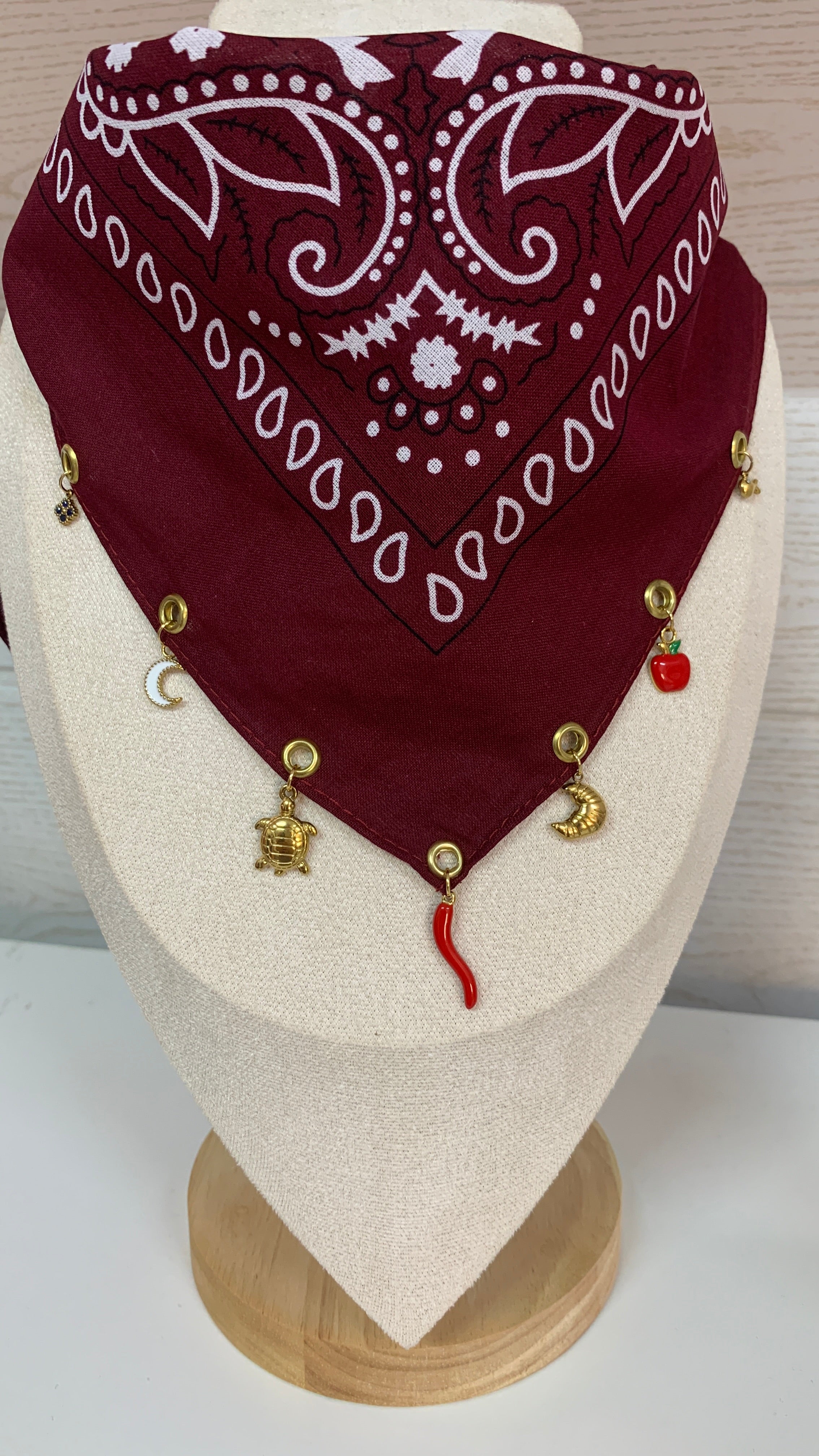 Bandana bordeaux