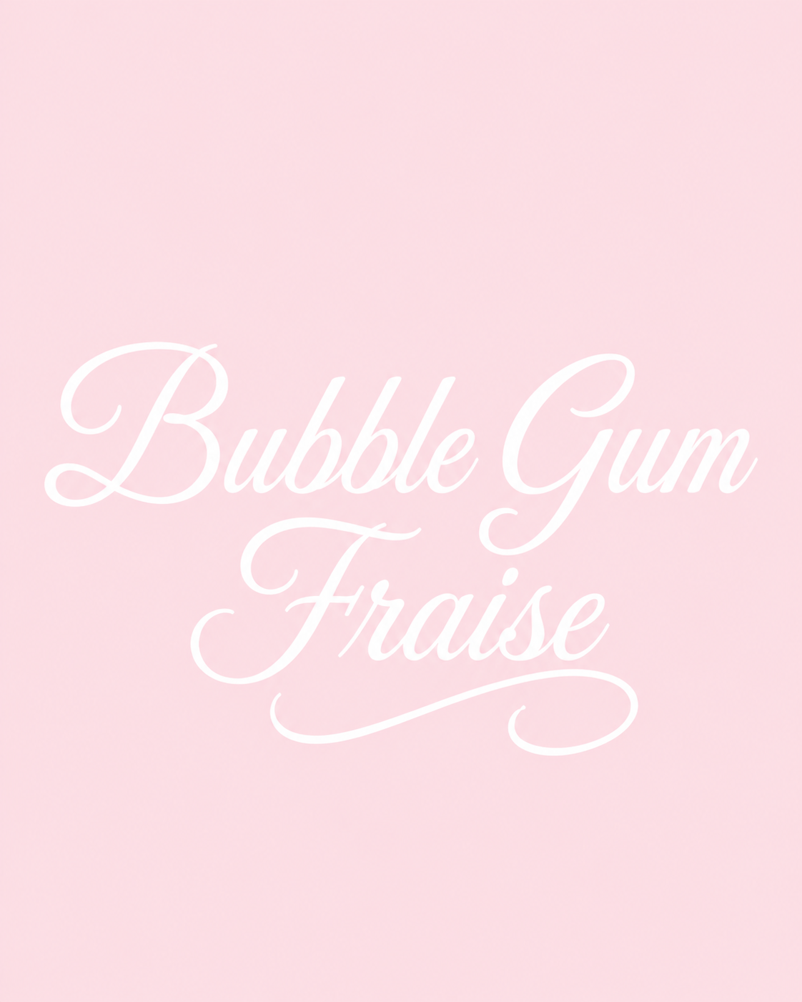 FONDANT BUBBLE GUM FRAISE 💗
