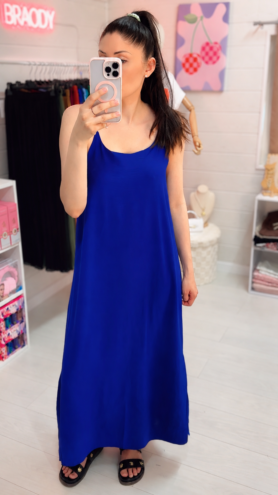 Robe Moana - Longue Fluide à Bretelles Croisées