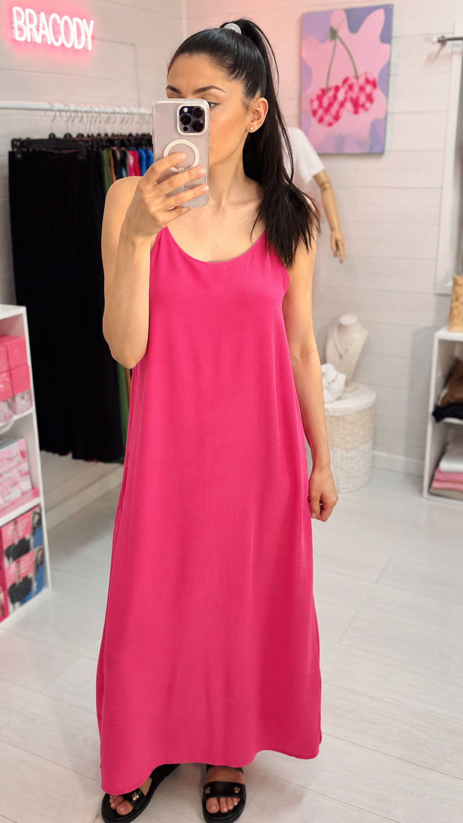 Robe Moana - Longue Fluide à Bretelles Croisées