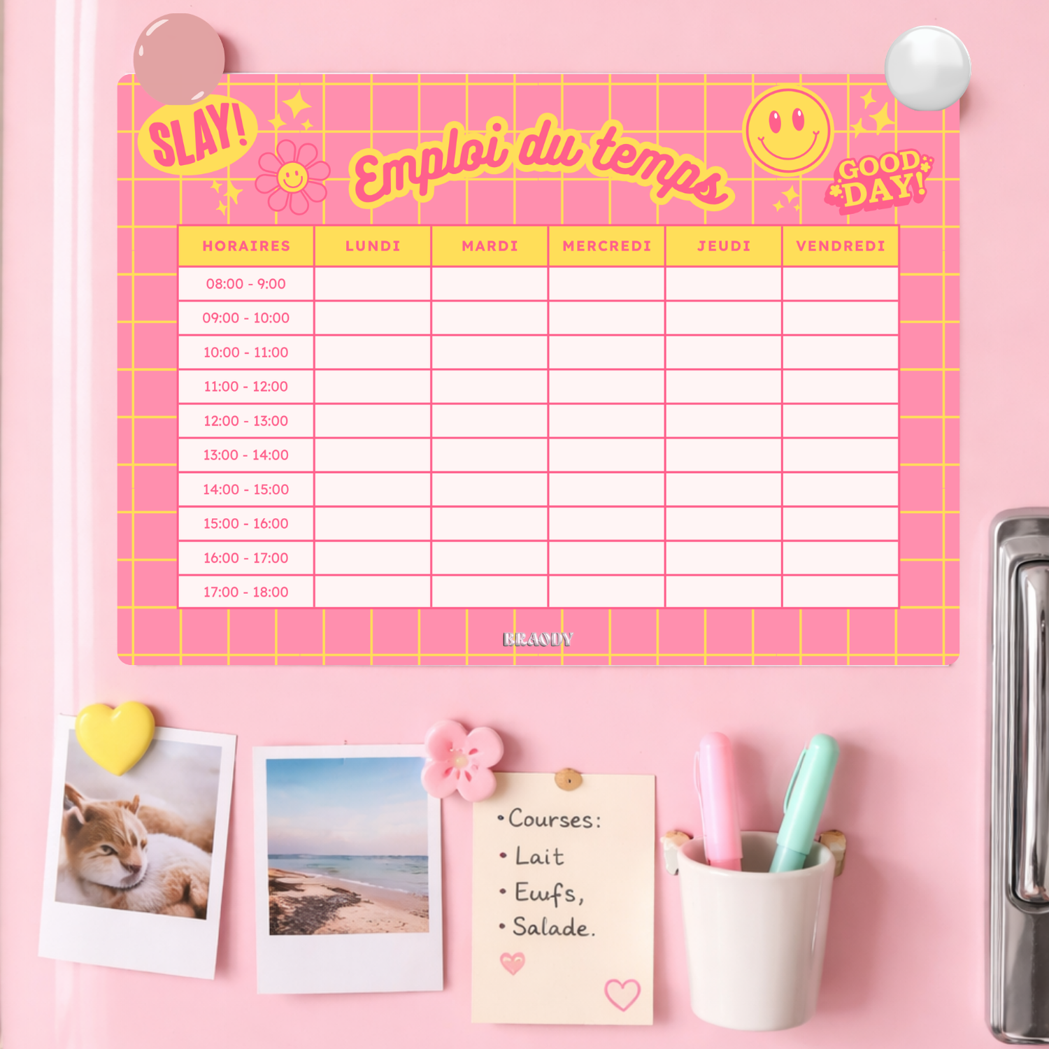 PLANNER - emploi du temps