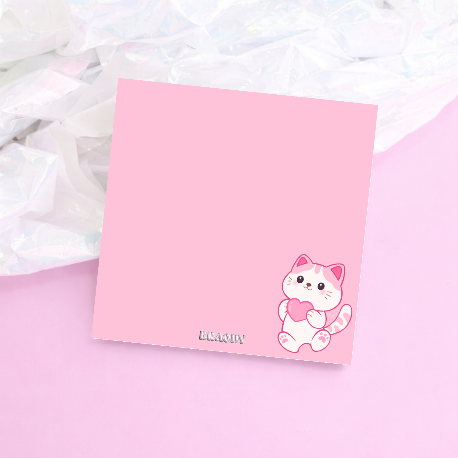 Carnet de Notes 9x9 – CHAT COEUR