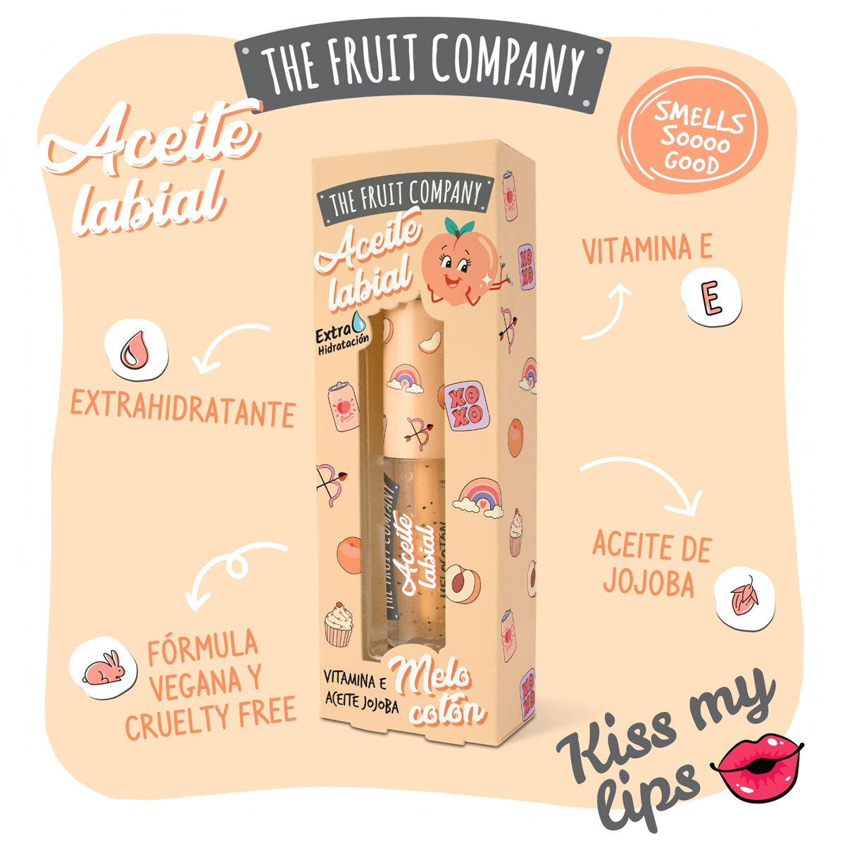 HUILE À LÈVRE HYDRATANTE | PÊCHE 🍑