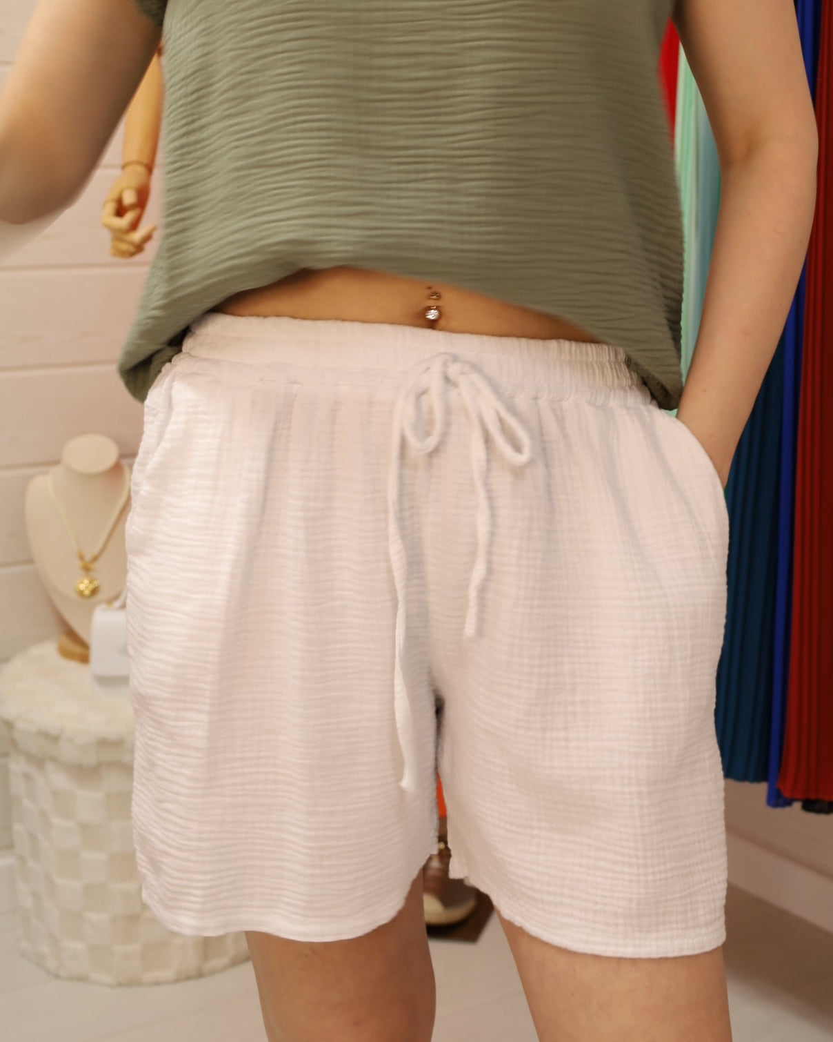 Short gaze de coton Orya