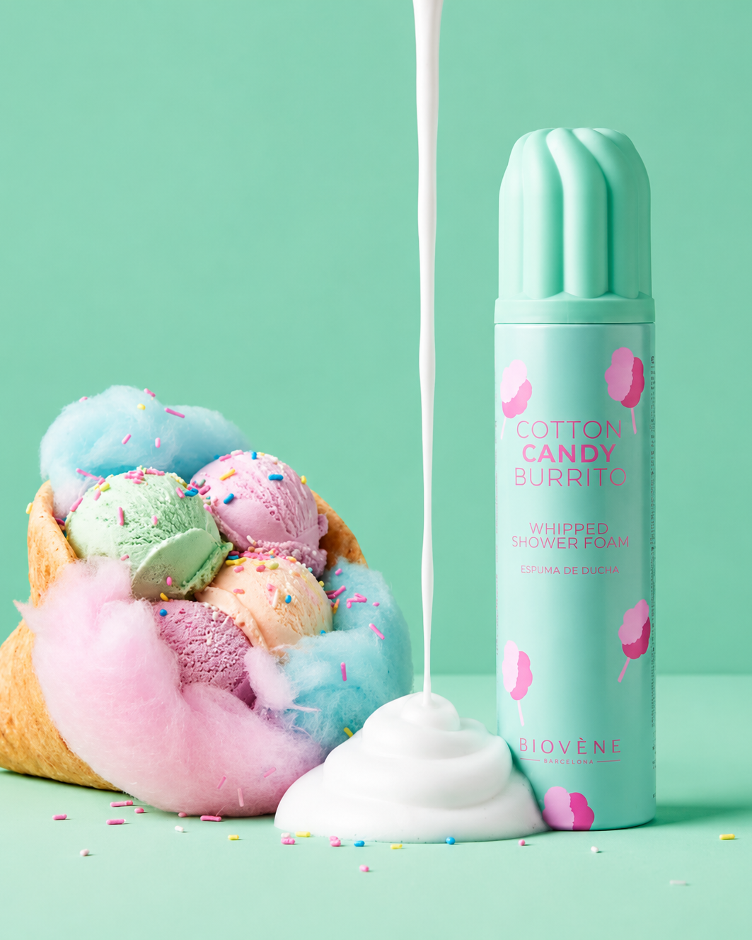 Mousse de Douche Fouettée – Cotton Candy Burrito