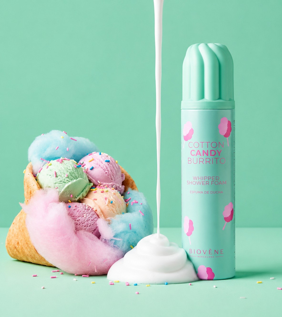 Mousse de Douche Fouettée – Cotton Candy Burrito
