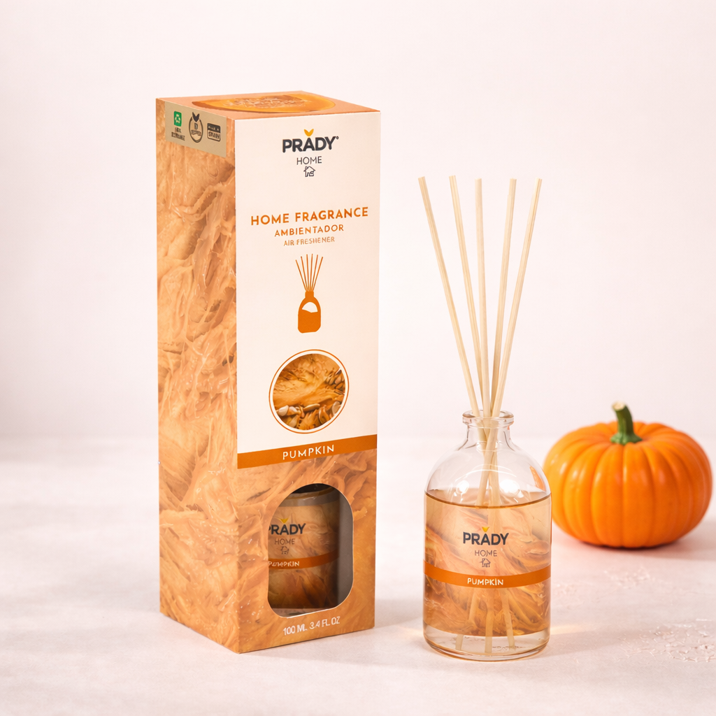 Diffuseur Mikado Citrouille 100ml – Parfum Chaleureux & Cocooning
