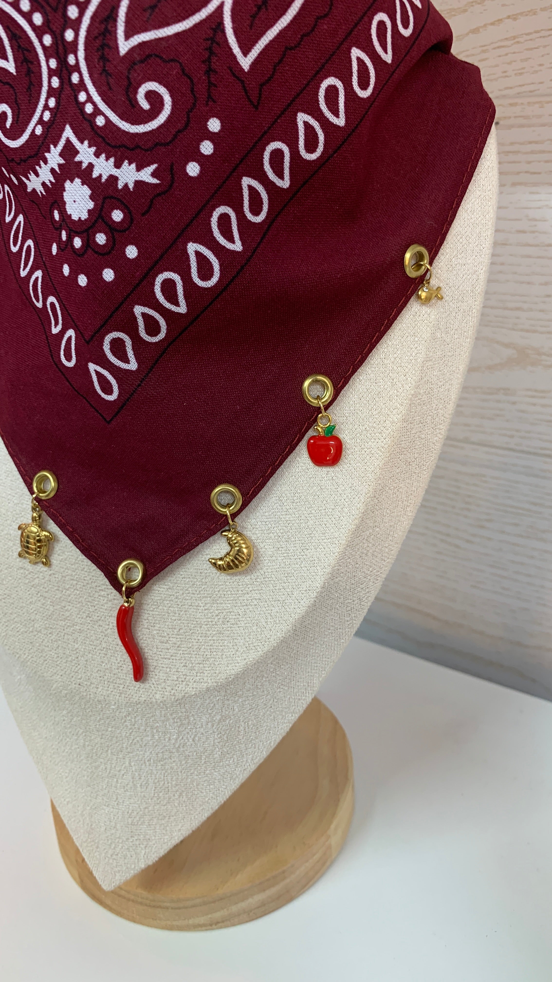 Bandana bordeaux