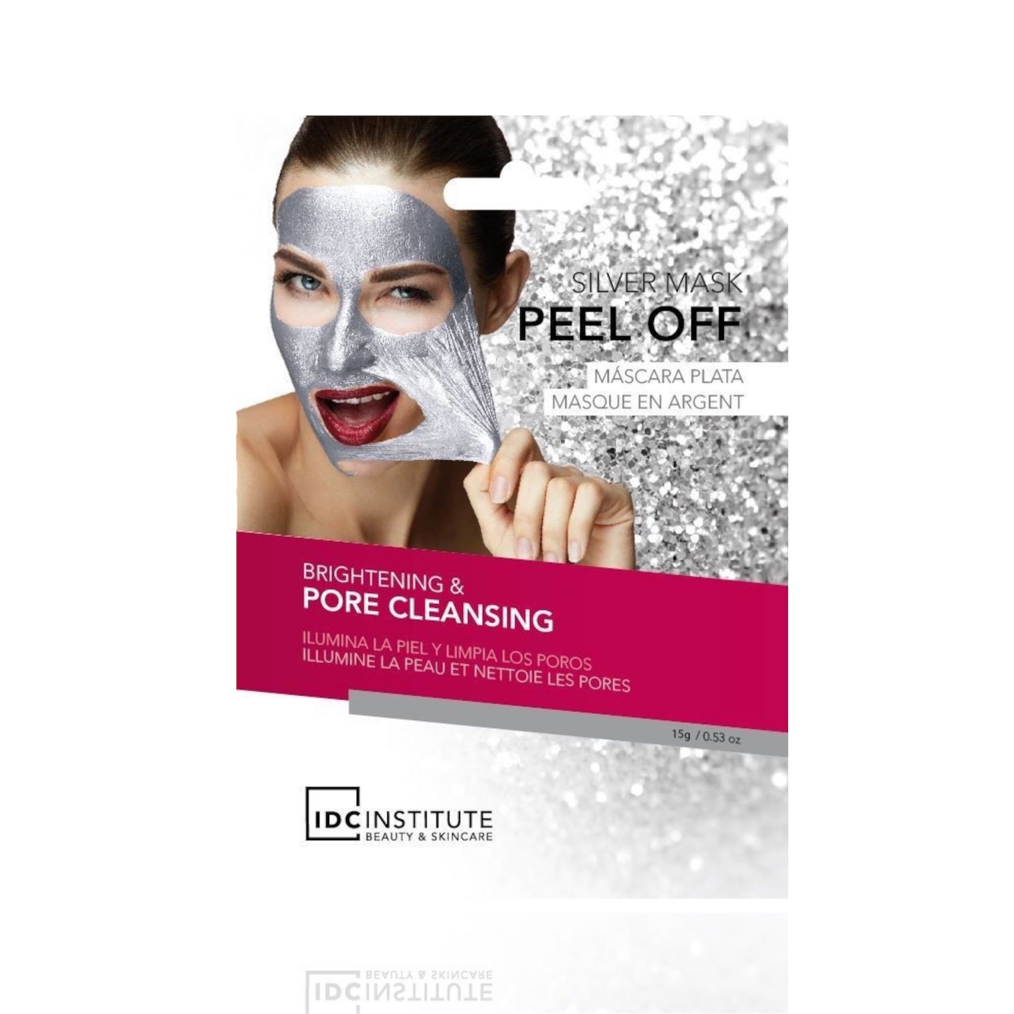 MASQUE EN ARGENT PEEL OFF