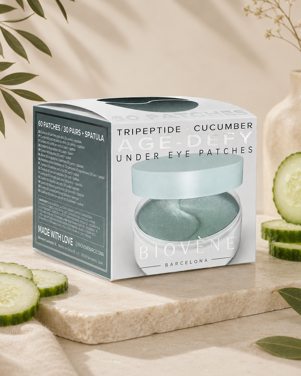Patchs Contour des Yeux – Tripeptide & Concombre