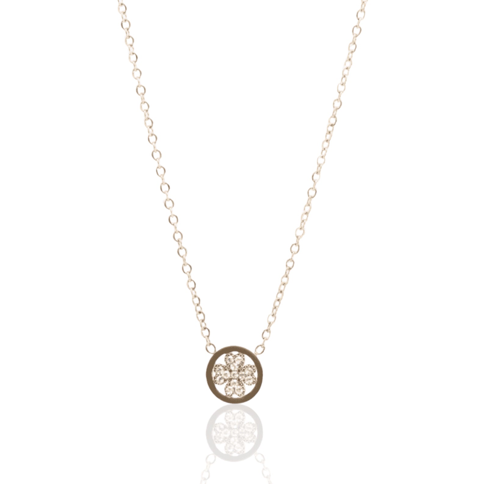 Round Clover Necklace 