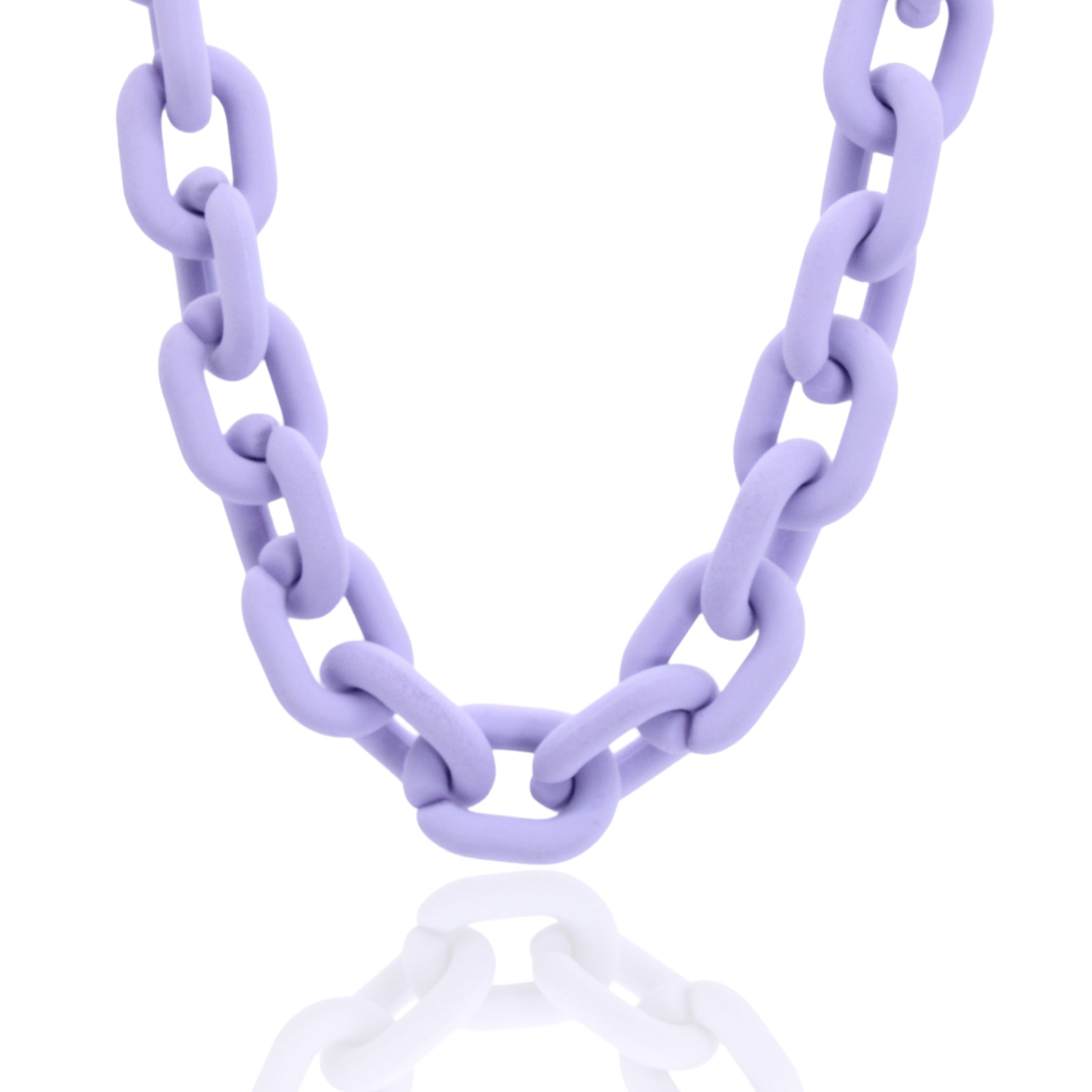 Colorful acrylic chain necklace