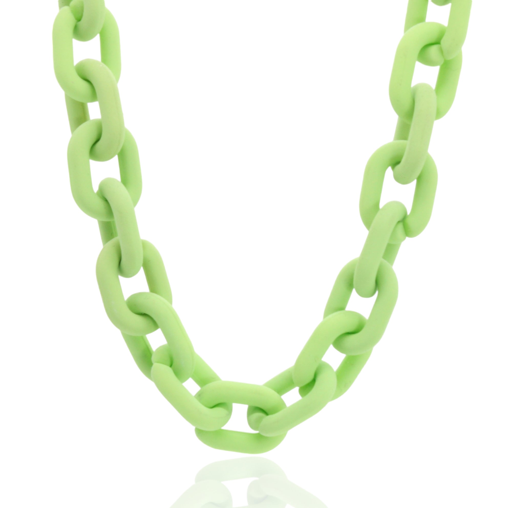 Colorful acrylic chain necklace