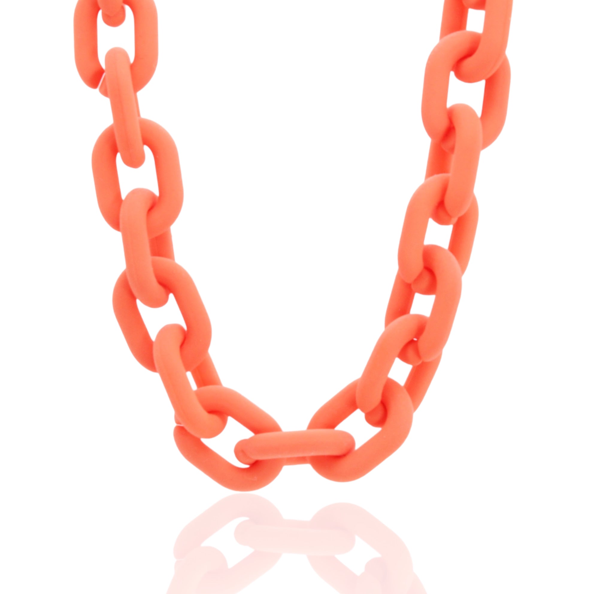 Colorful acrylic chain necklace