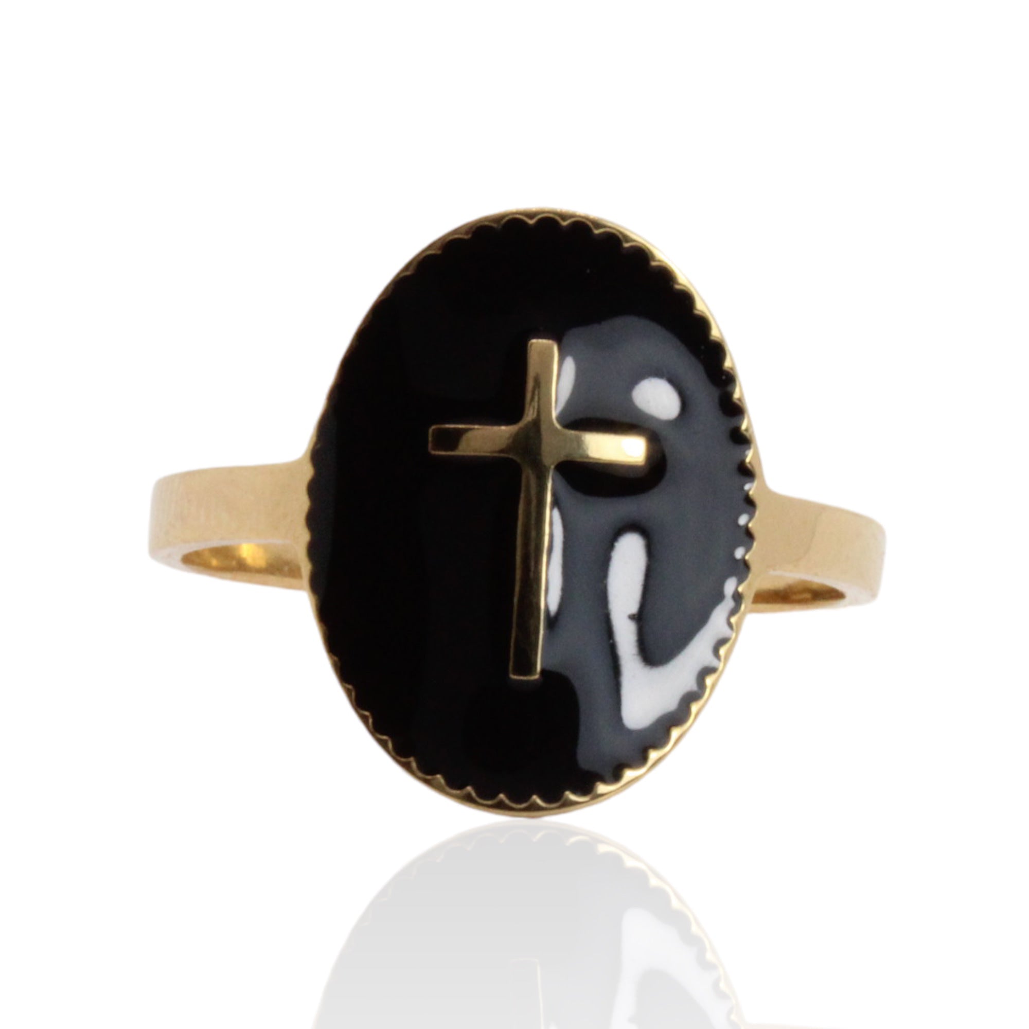 Ring with cross