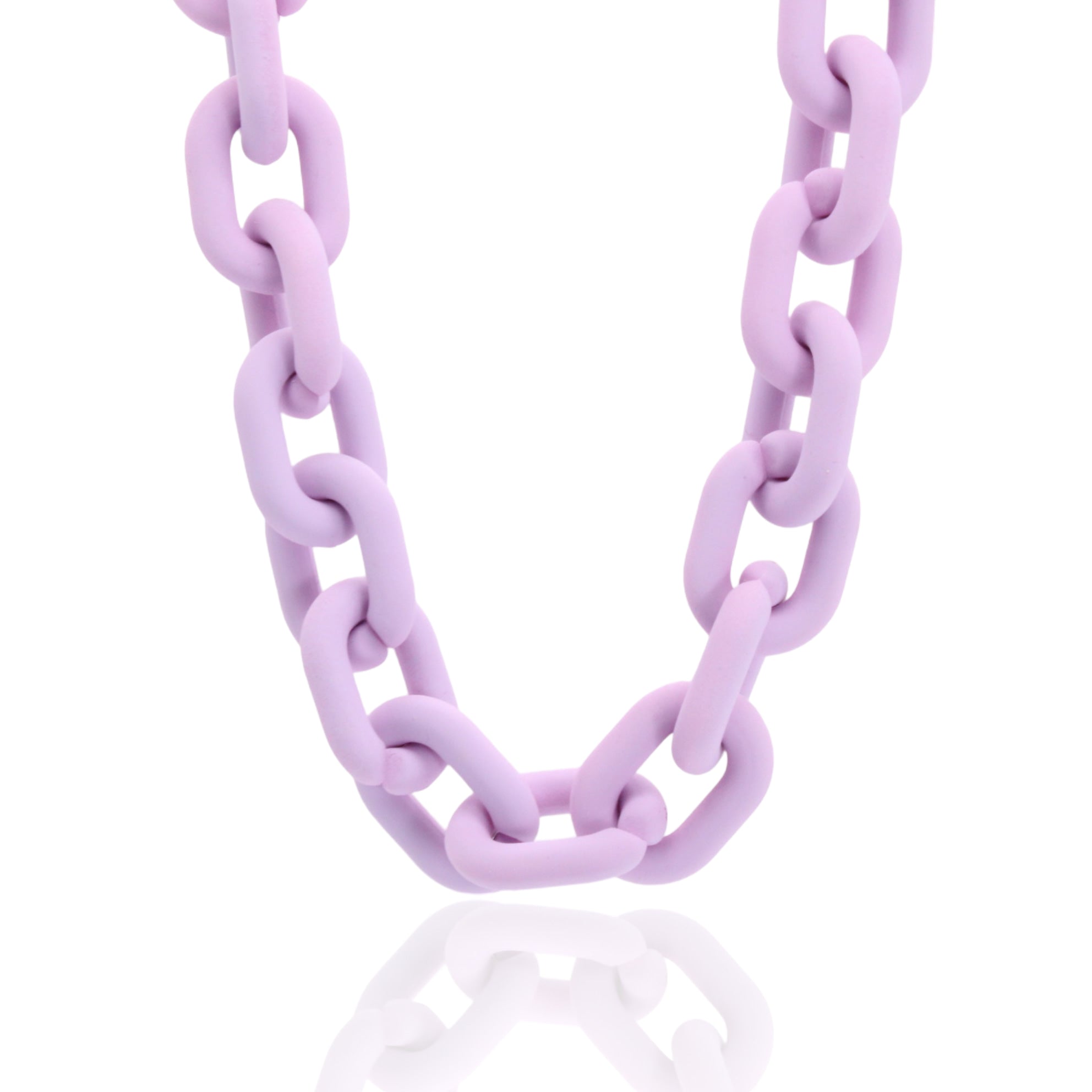 Colorful acrylic chain necklace