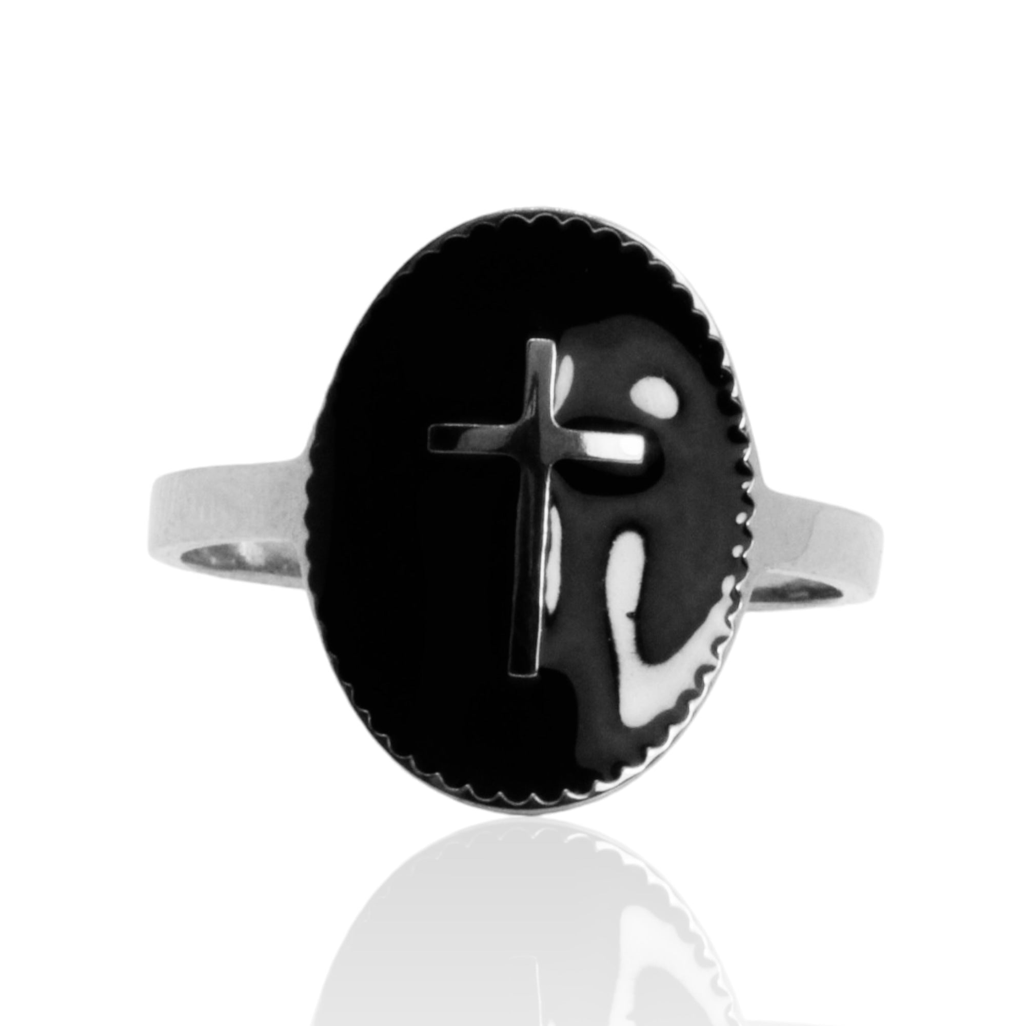 Ring with cross