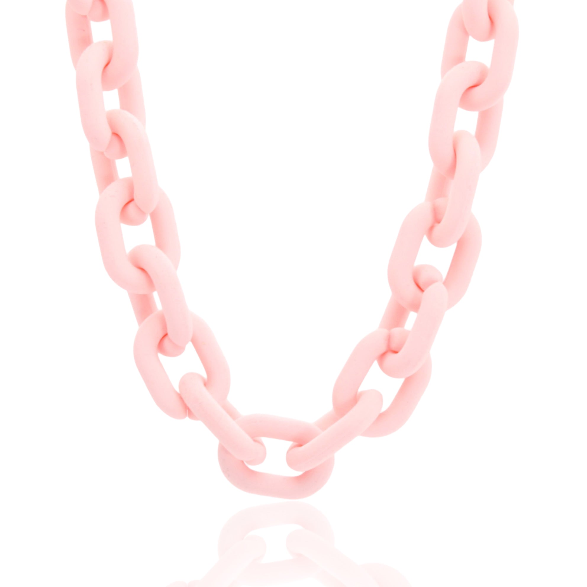 Colorful acrylic chain necklace