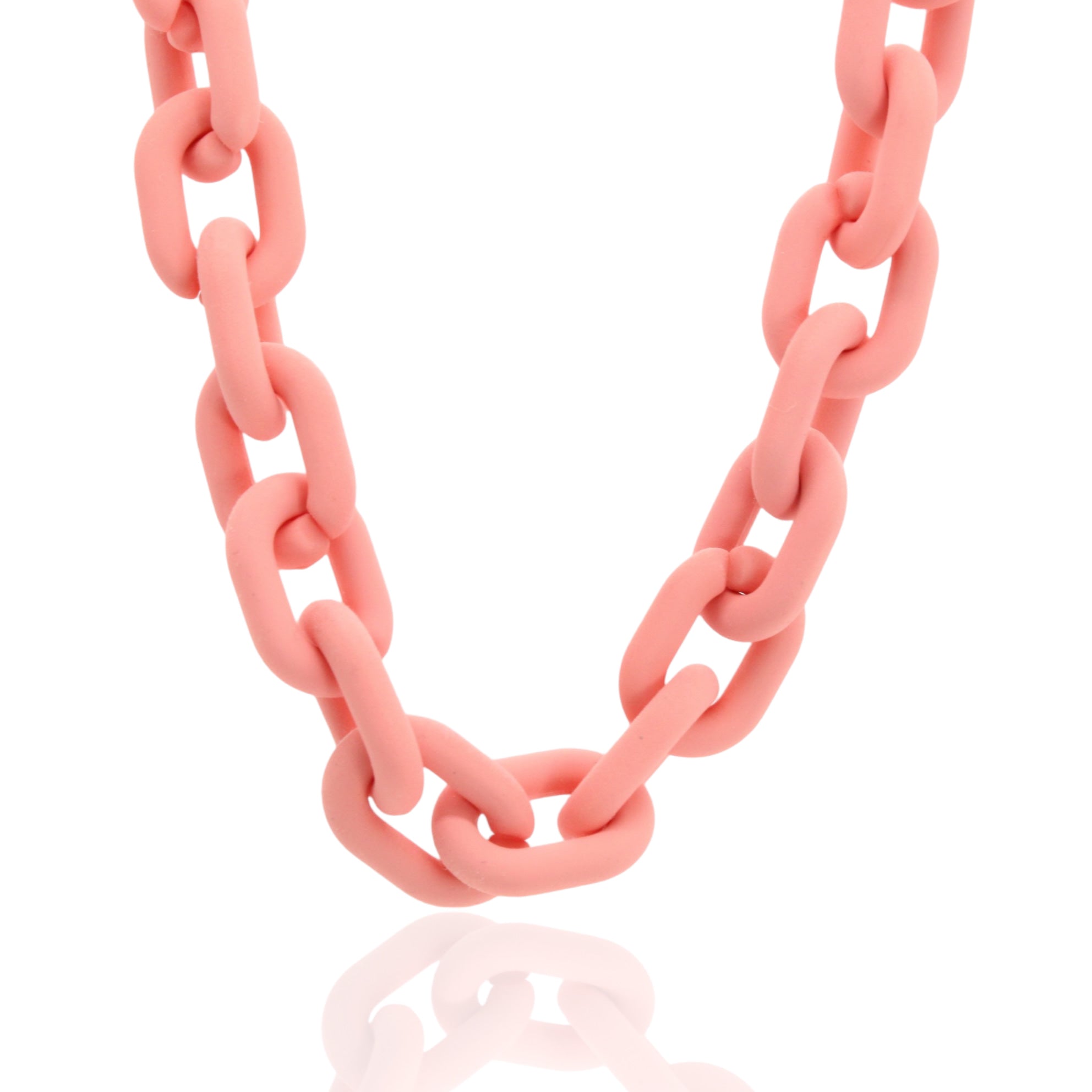 Colorful acrylic chain necklace