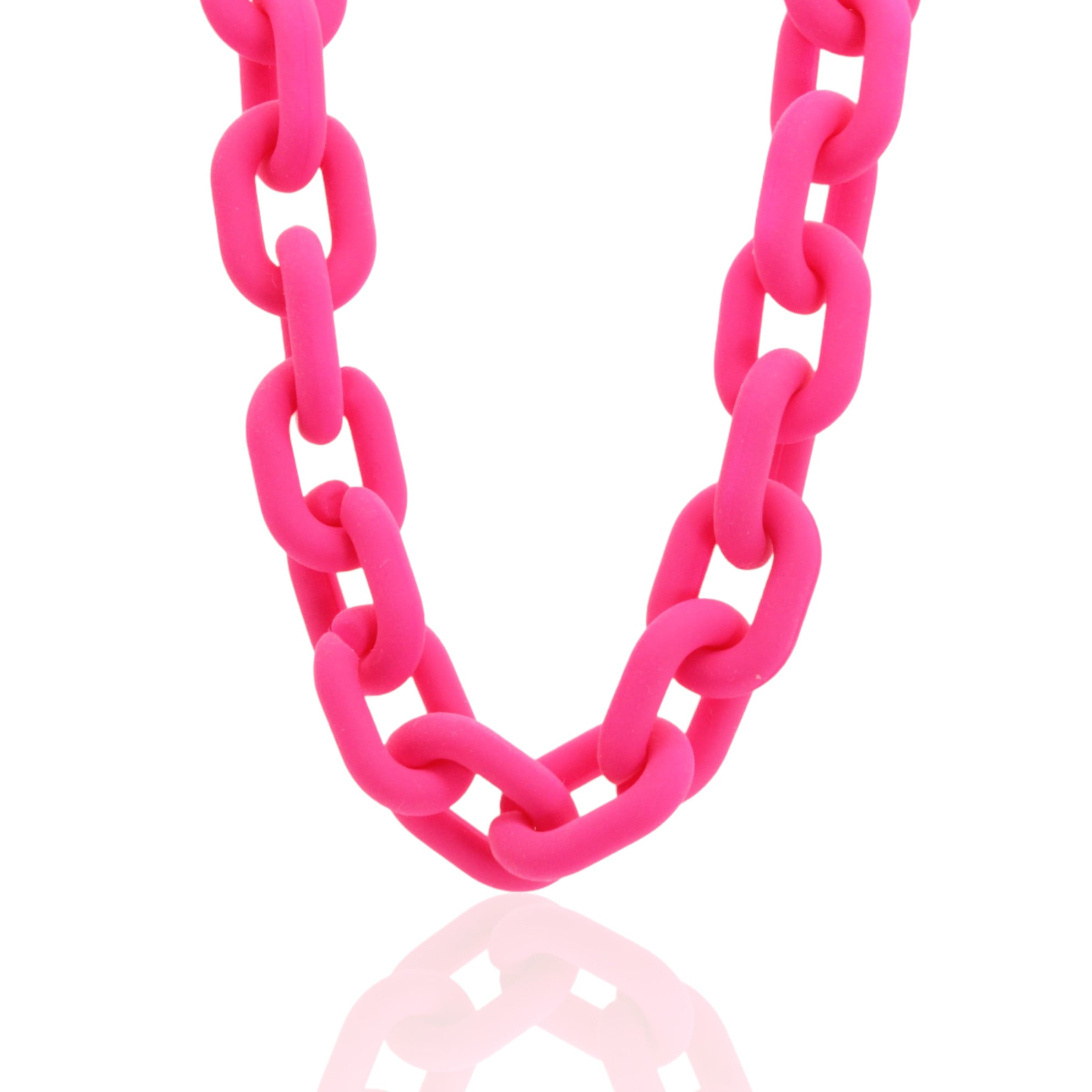 Colorful acrylic chain necklace