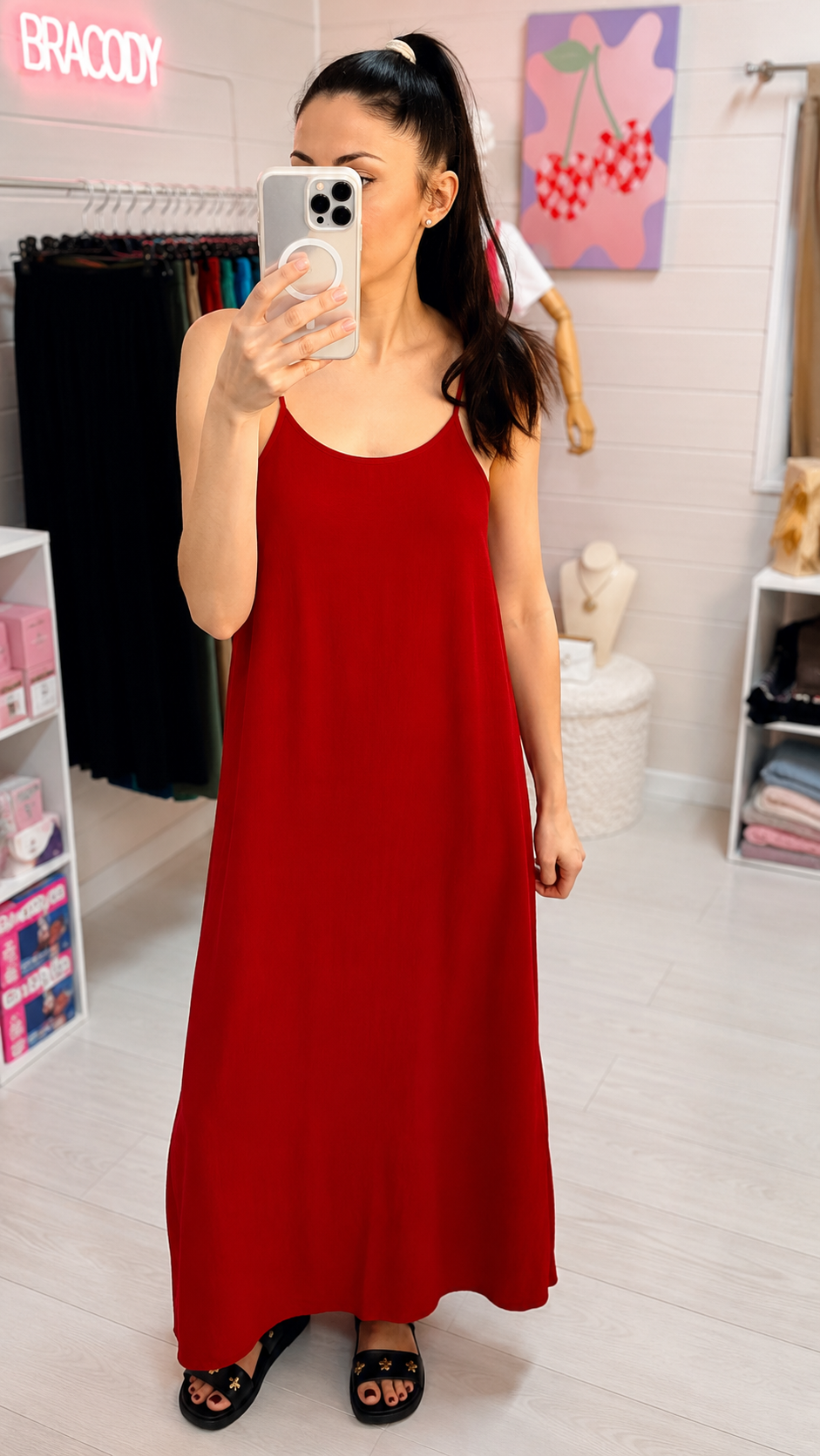 Robe Moana - Longue Fluide à Bretelles Croisées