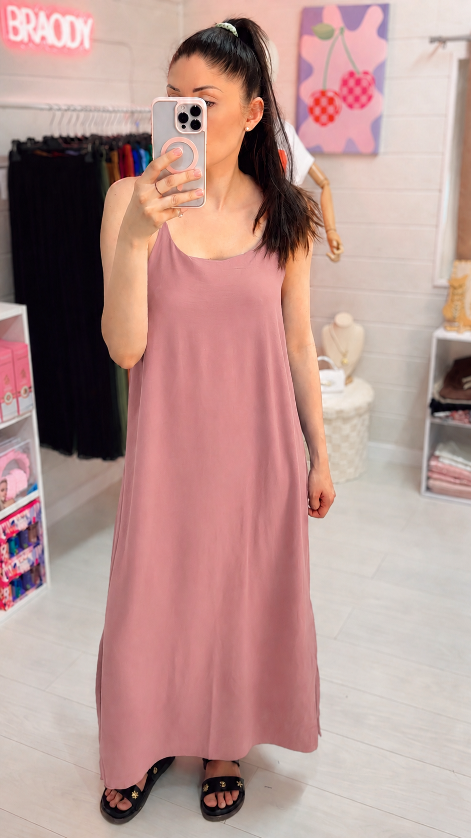 Robe Moana - Longue Fluide à Bretelles Croisées