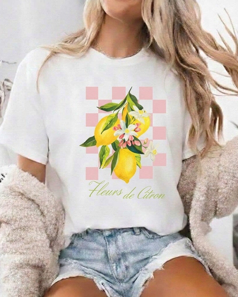 T-shirt “Limon” – Oversize Imprimé Citron