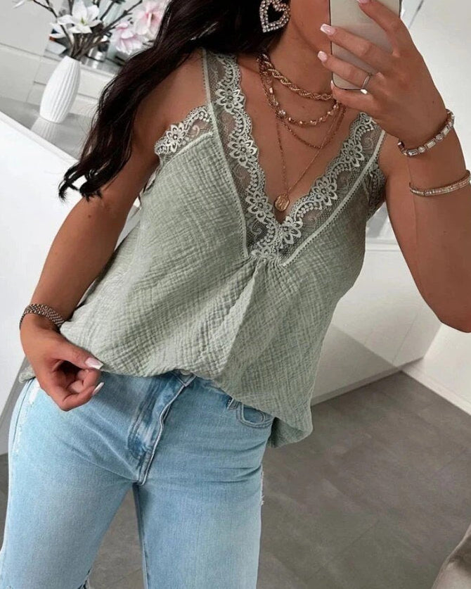 Top “Alba” – Gaze de Coton