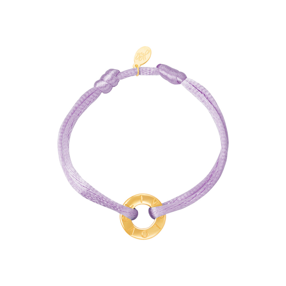 Bracelet cordon de couleur LOVE